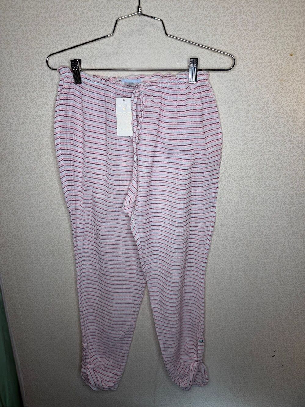 Eberjey premium, sleepwear, bikini lines, Jasper, striped cotton lounge pants